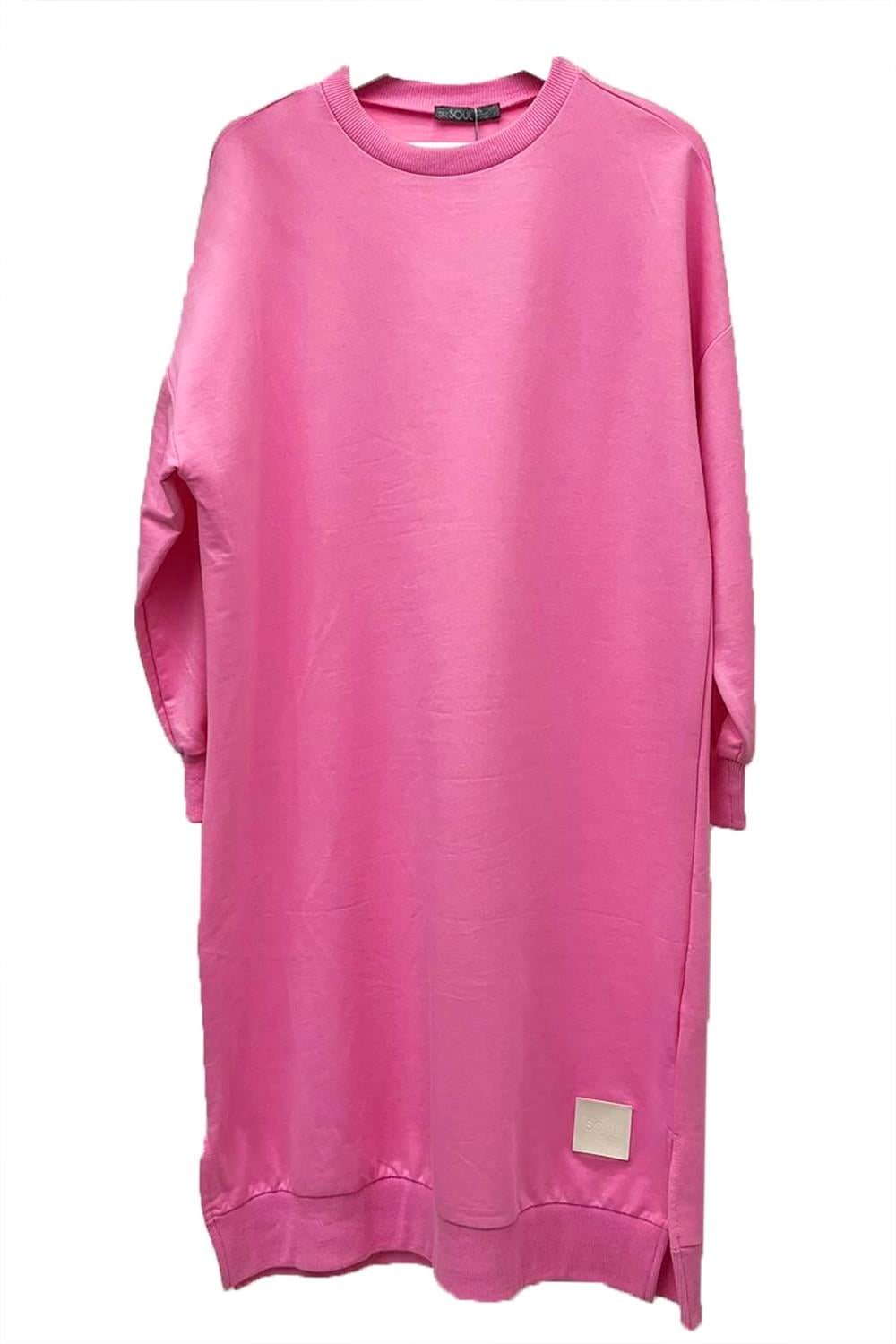 Soul Basic Tunik Sweat Toz Pembe