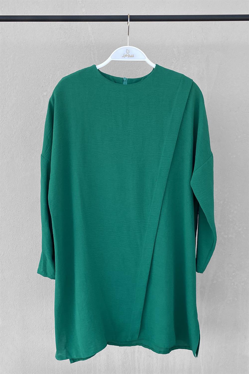 Tesettür Ayrobin Tunik 1056 Yeşil
