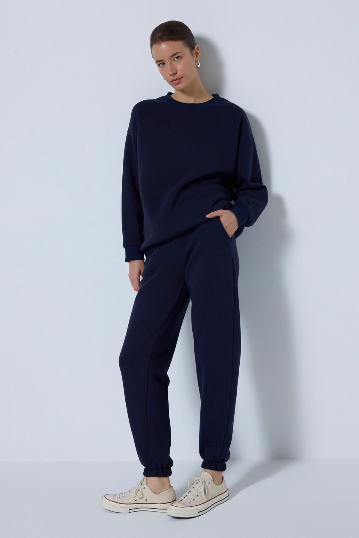 Touche Sweatshırt Eşofman Takımı 003 Lacivert