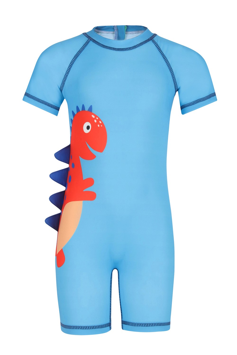 Tulum Kısa Kollu Şortlu Dinazor Çocuk Bebek Mayo 5294 Turkuaz