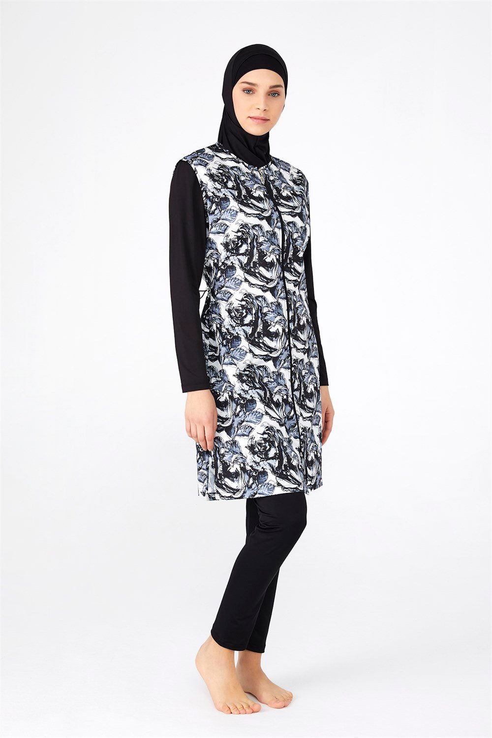 Adasea Tam Kapalı Tesettür Mayo 2172 Siyah