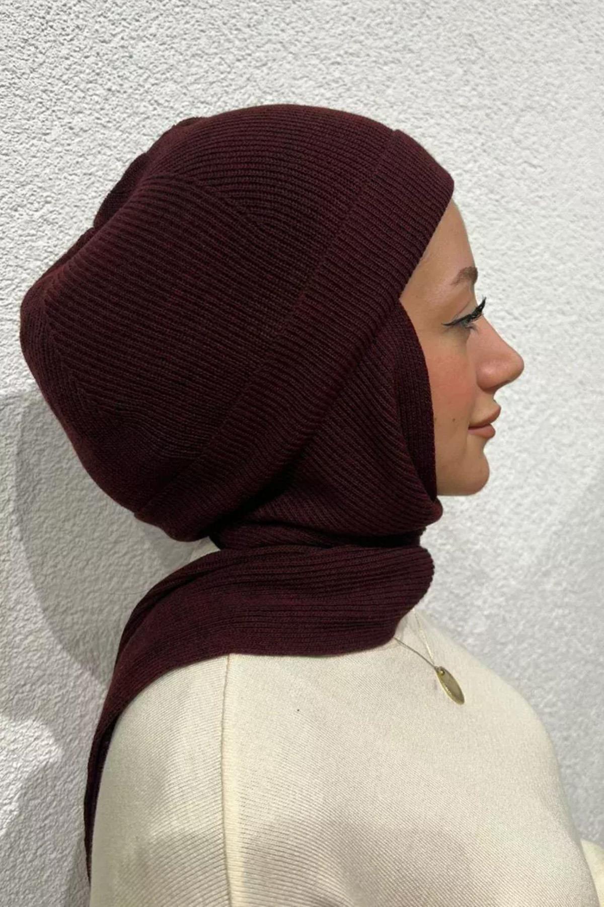 Atkılı Bağlanabilir Bere 778 Bordo