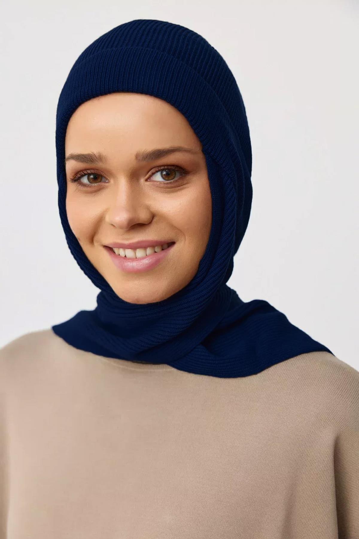 Atkılı Bere Pamuklu Triko 778 Koyu Lacivert