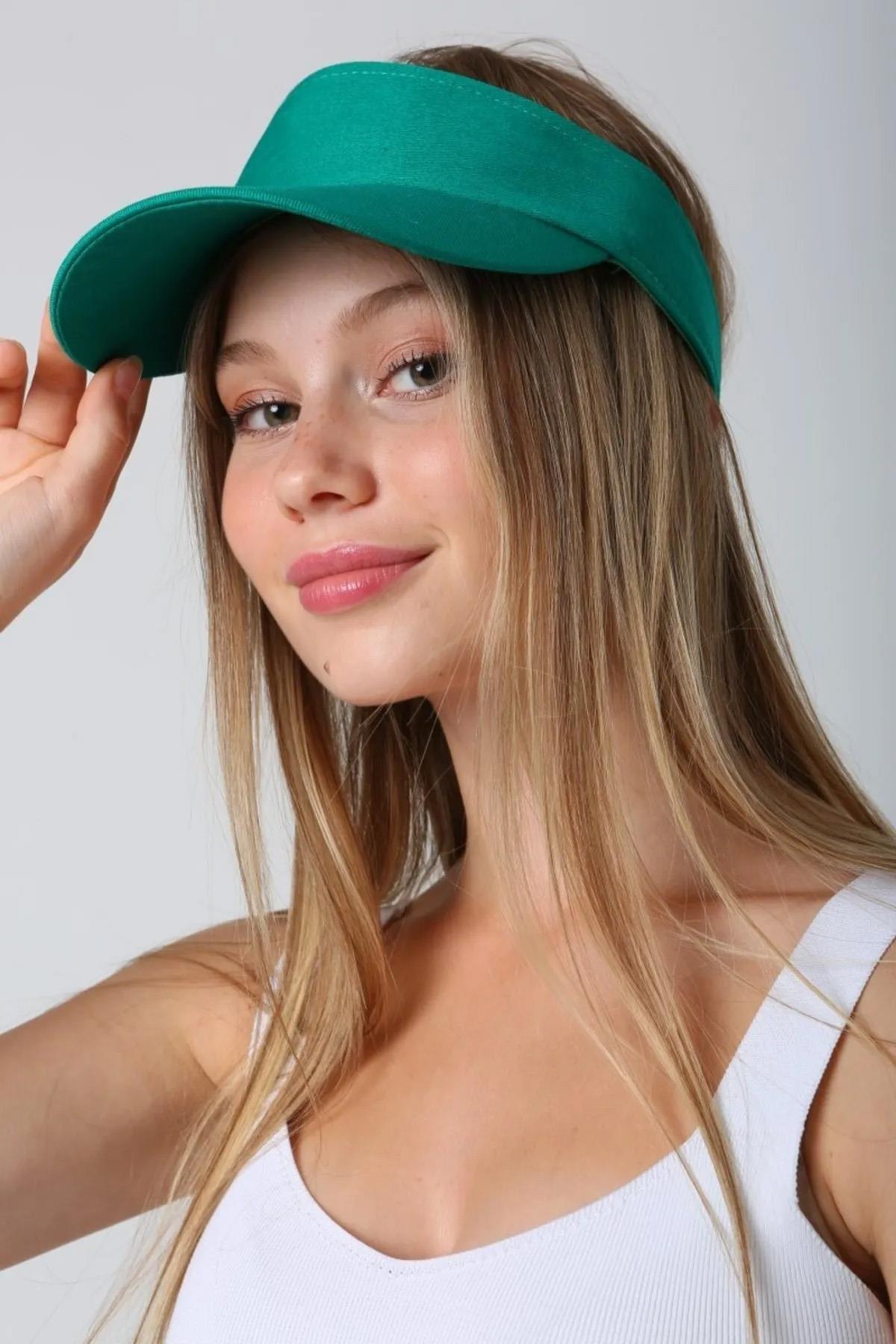 Ayarlanabilir Vizör Tenisçi Golf Şapka Güneş Koruyucu Siperlik RŞ-109 Benetton