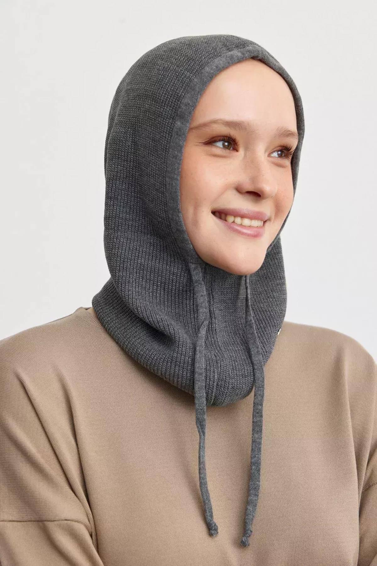 Balaclava Pamuklu Triko Bere 777 Antrasit