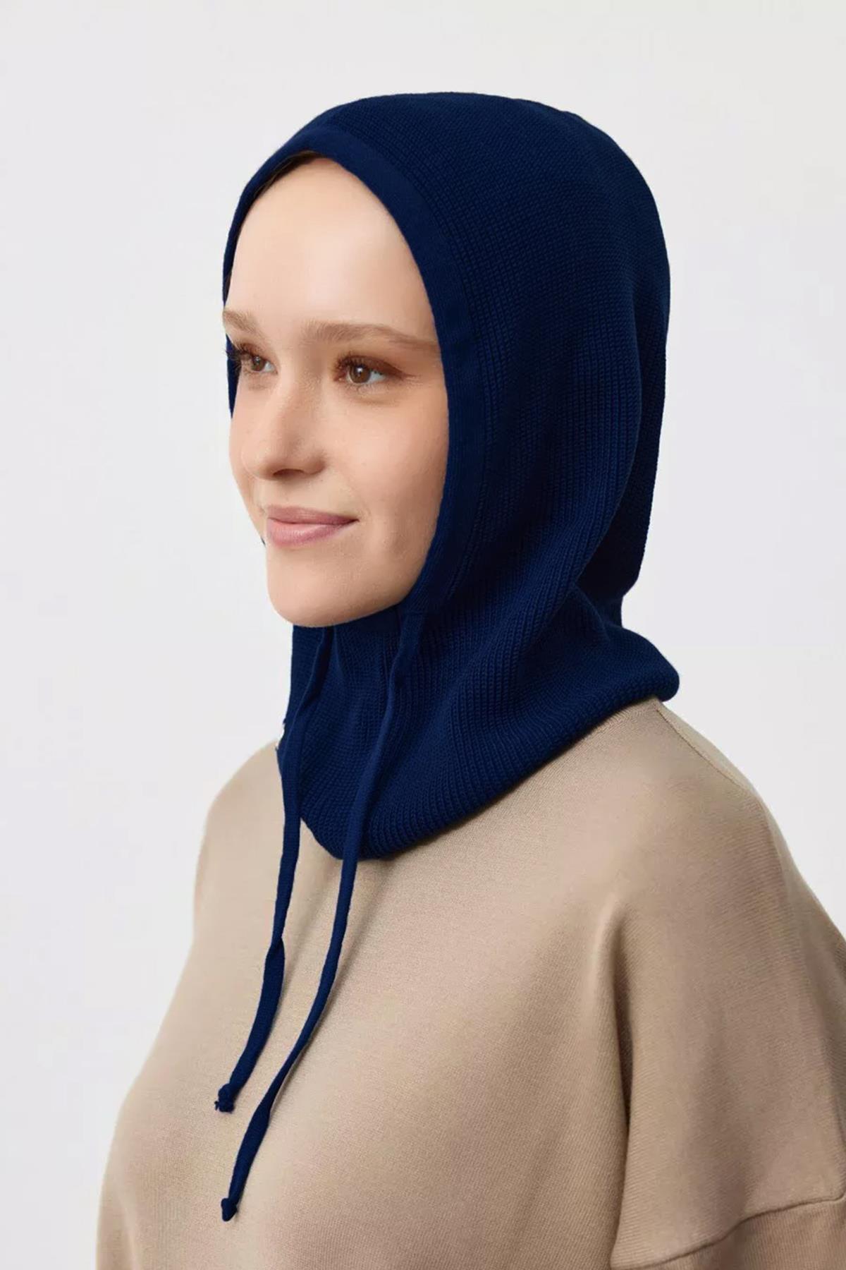 Balaclava Pamuklu Triko Bere 777 Koyu Lacivert