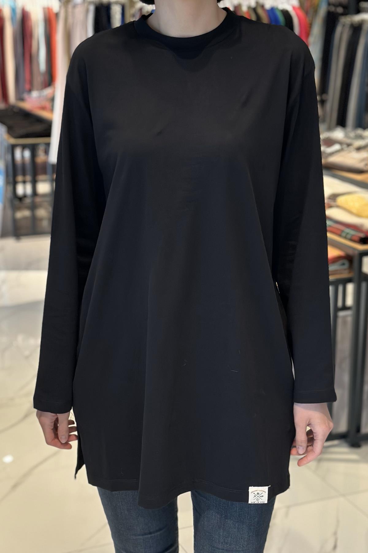 Basic T-Shirt Tunik 30726 Siyah