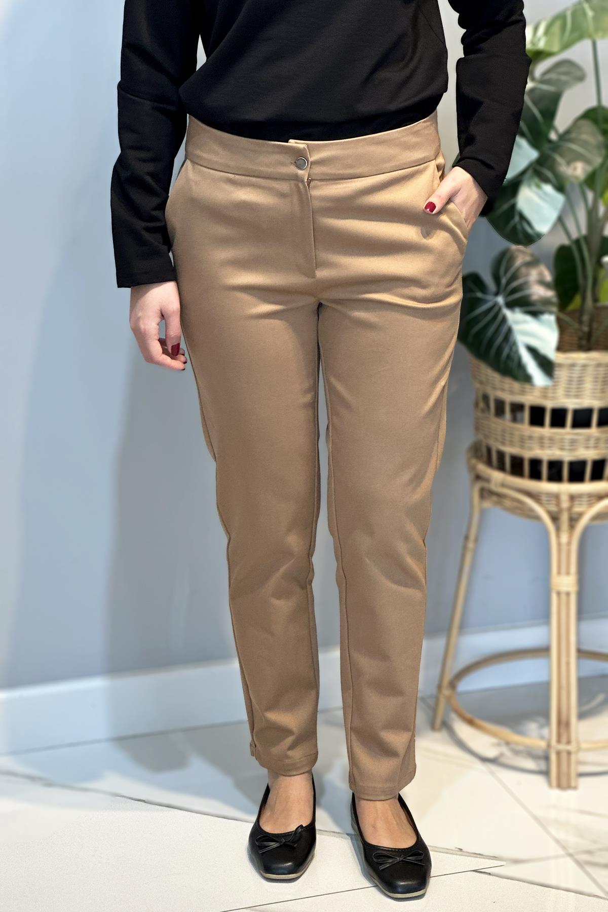 Bilek Boy Kumaş Pantolon 16032 Camel