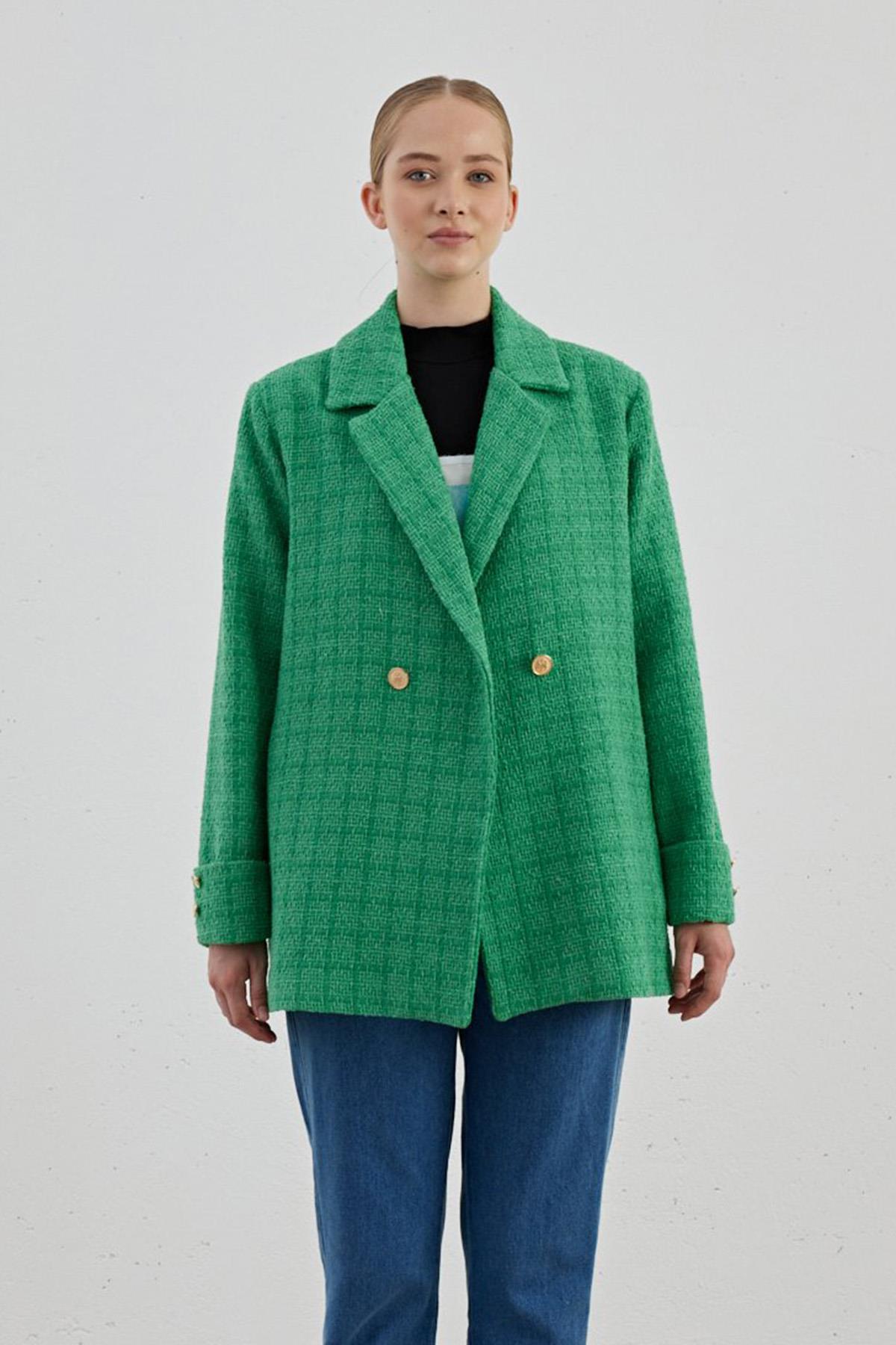 Blazer Ceket 728 Yeşil