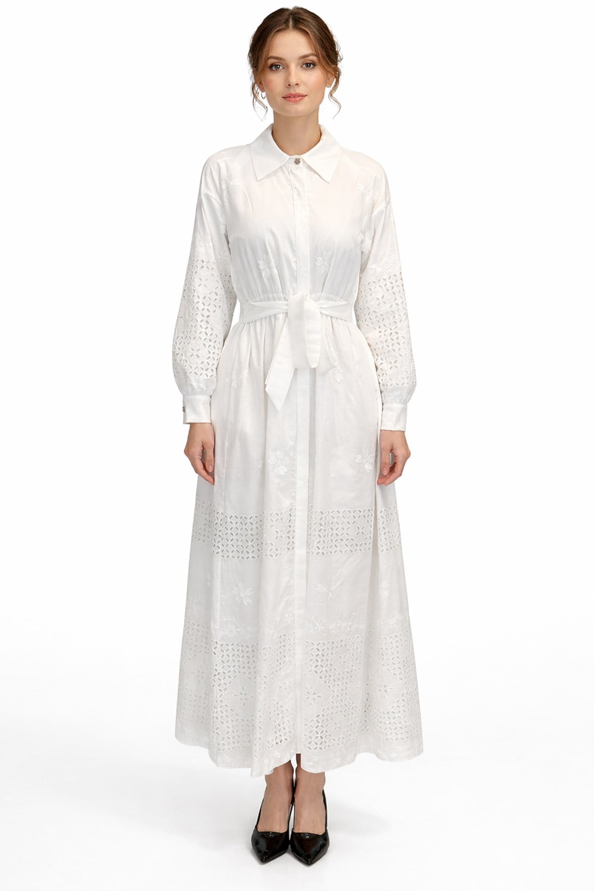 Brode Elbise 13192 Ekru