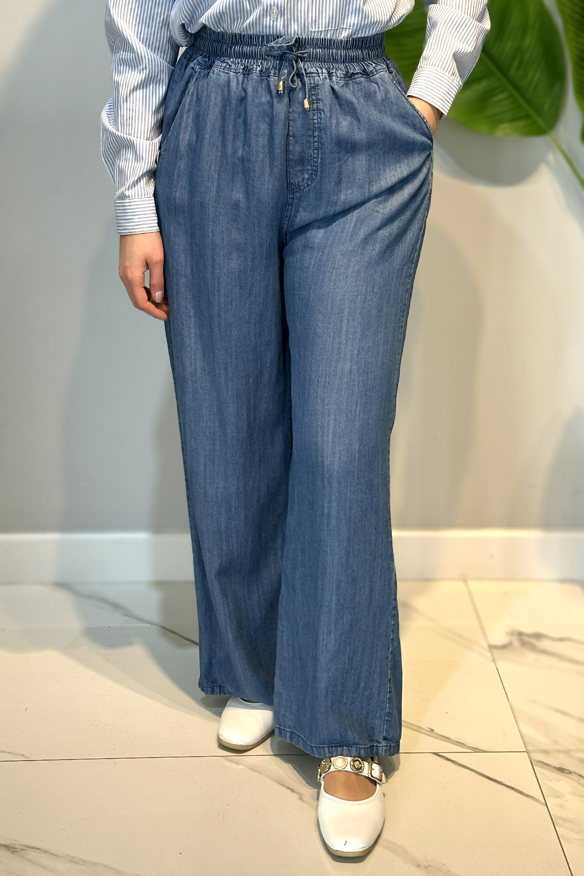 Denim Bolpaça Kot Pantolon 4138 Lacivert