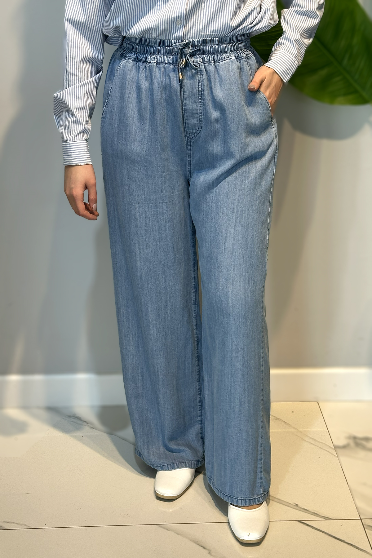 Denim Bolpaça Kot Pantolon 4138 Mavi