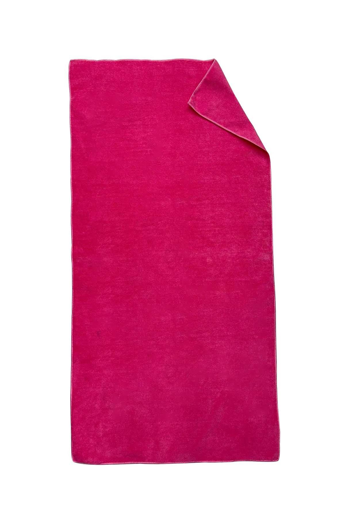 Deniz Havuz Mikrofiber Hızlı Su Emen Plaj Havlusu 01 Pembe
