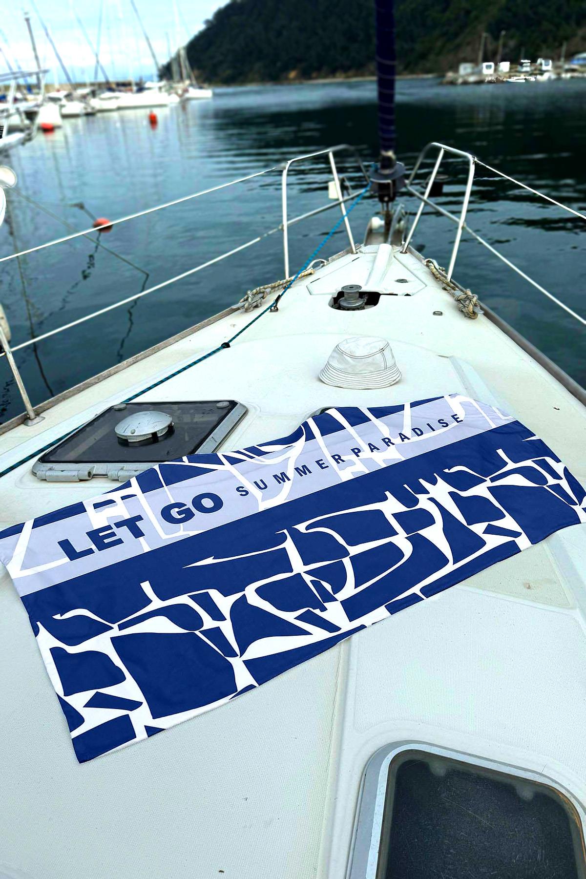Desenli Deniz Havuz Plaj Havlusu 088