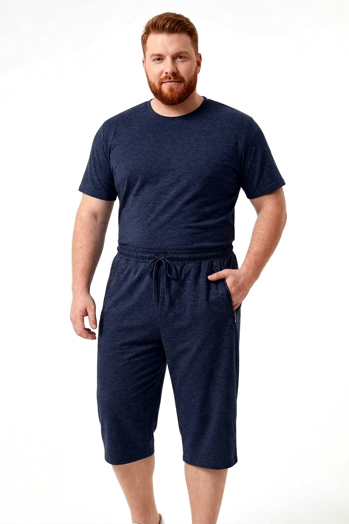 Erkek Şort Kapri 5060 Lacivert