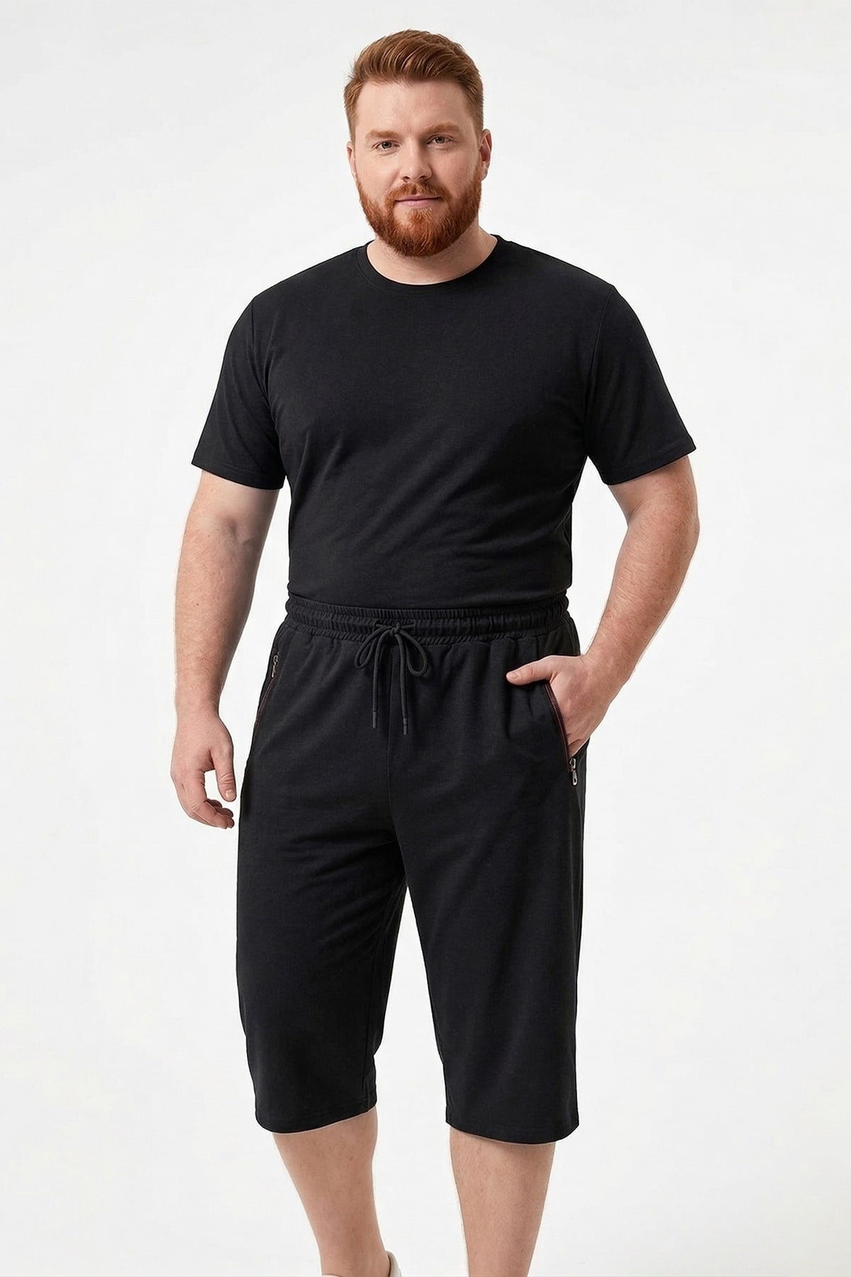 Erkek Şort Kapri 5060 Siyah