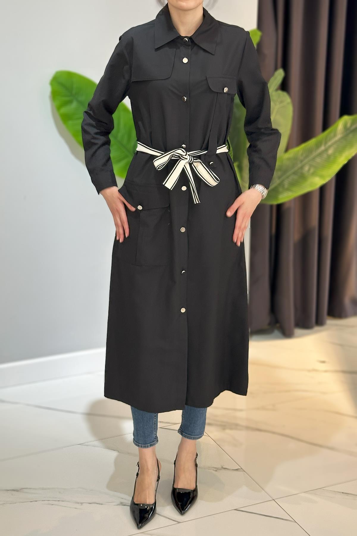 Giy Çık Kap Ceket 17790 Siyah