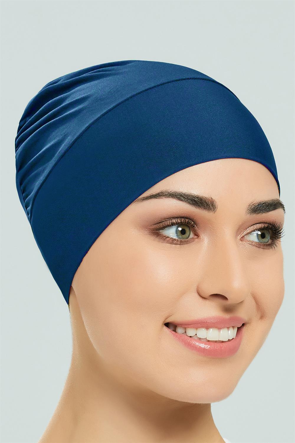 Havuz Deniz Düz Bone Açık Lacivert