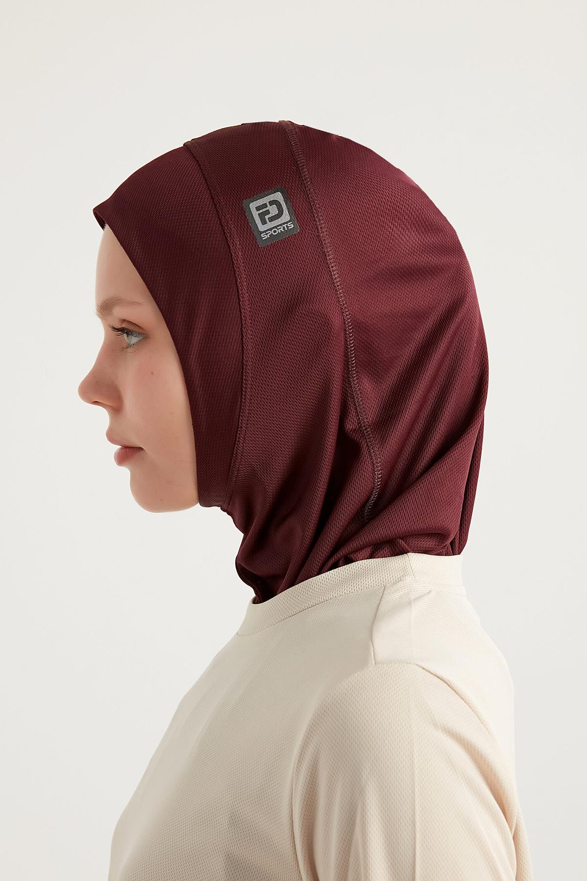 Hıjab Spor Bone 625457 Bordo