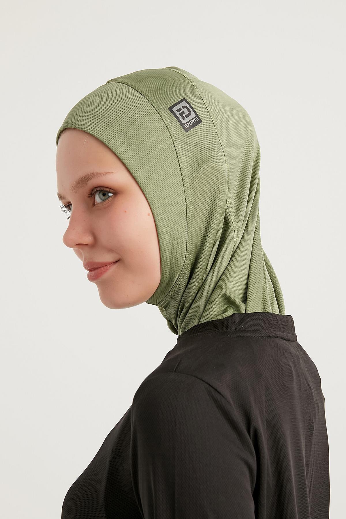 Hıjab Spor Bone 625457 Yağ Yeşili