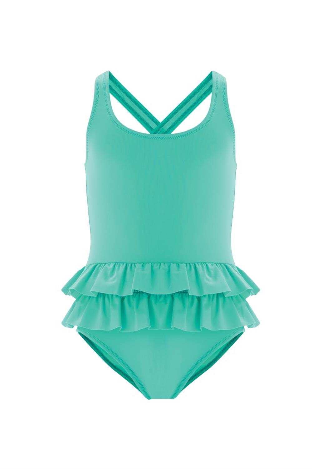 Kız Çocuk Deniz Havuz Mayosu Betı 5418 Mint Remsa Mayo