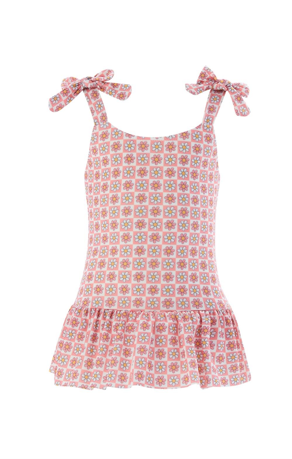 Kız Çocuk Deniz Havuz Mayosu Moana 5436 Pembe Remsa Mayo