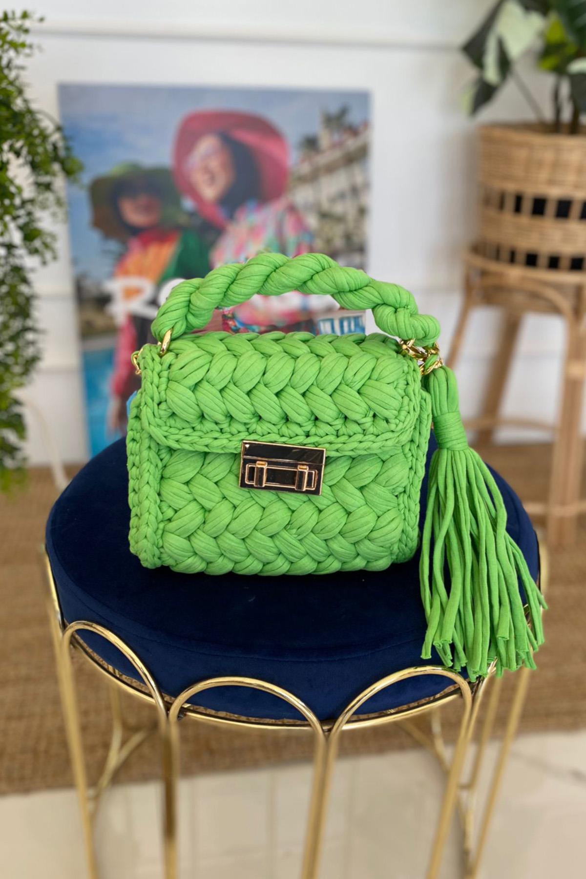 Lale El Örgüsü Çanta 01 Benetton