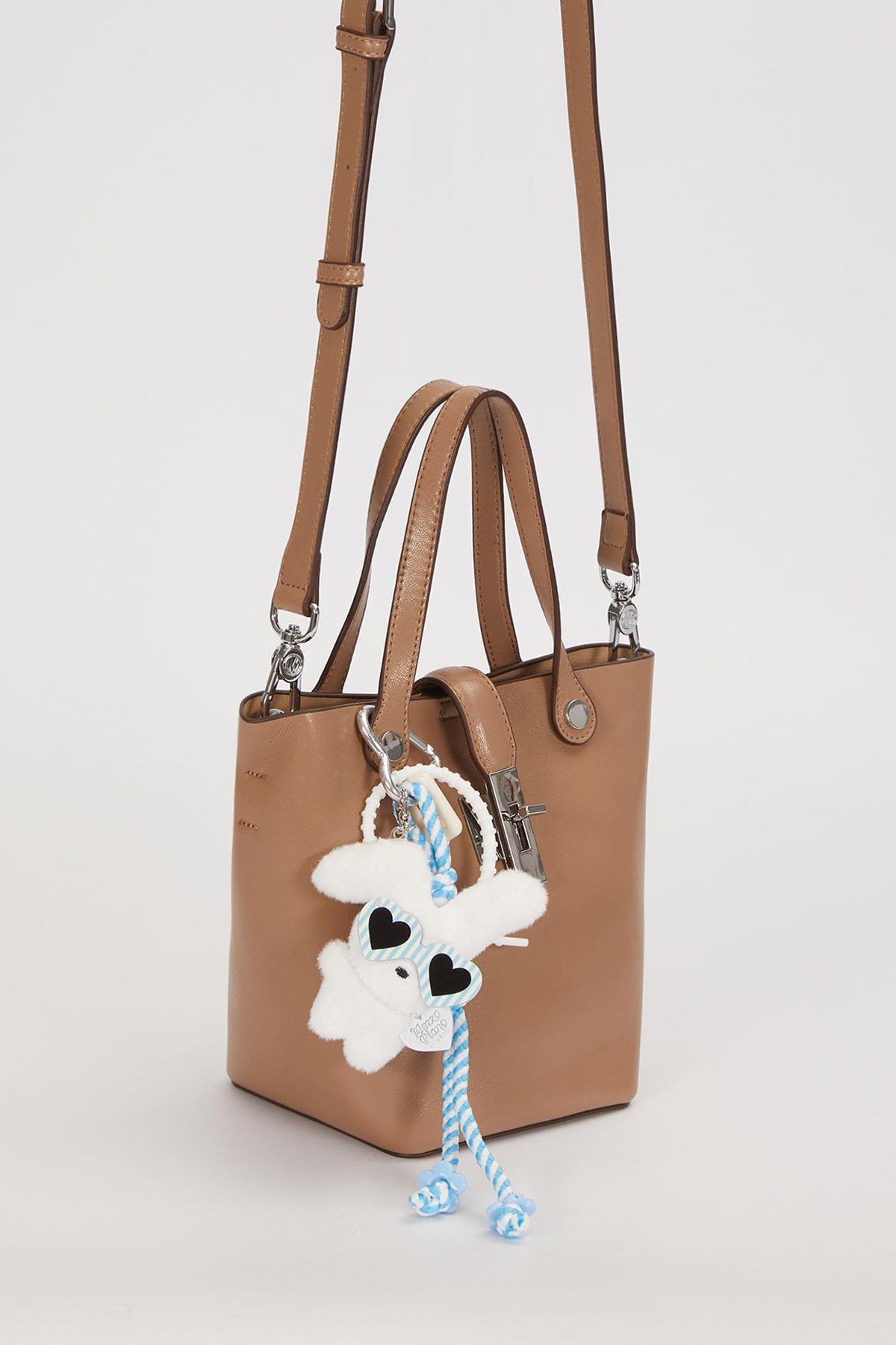 Levidor Charm Detay Askılı Premium Çanta 930616 Sütlü Kahve