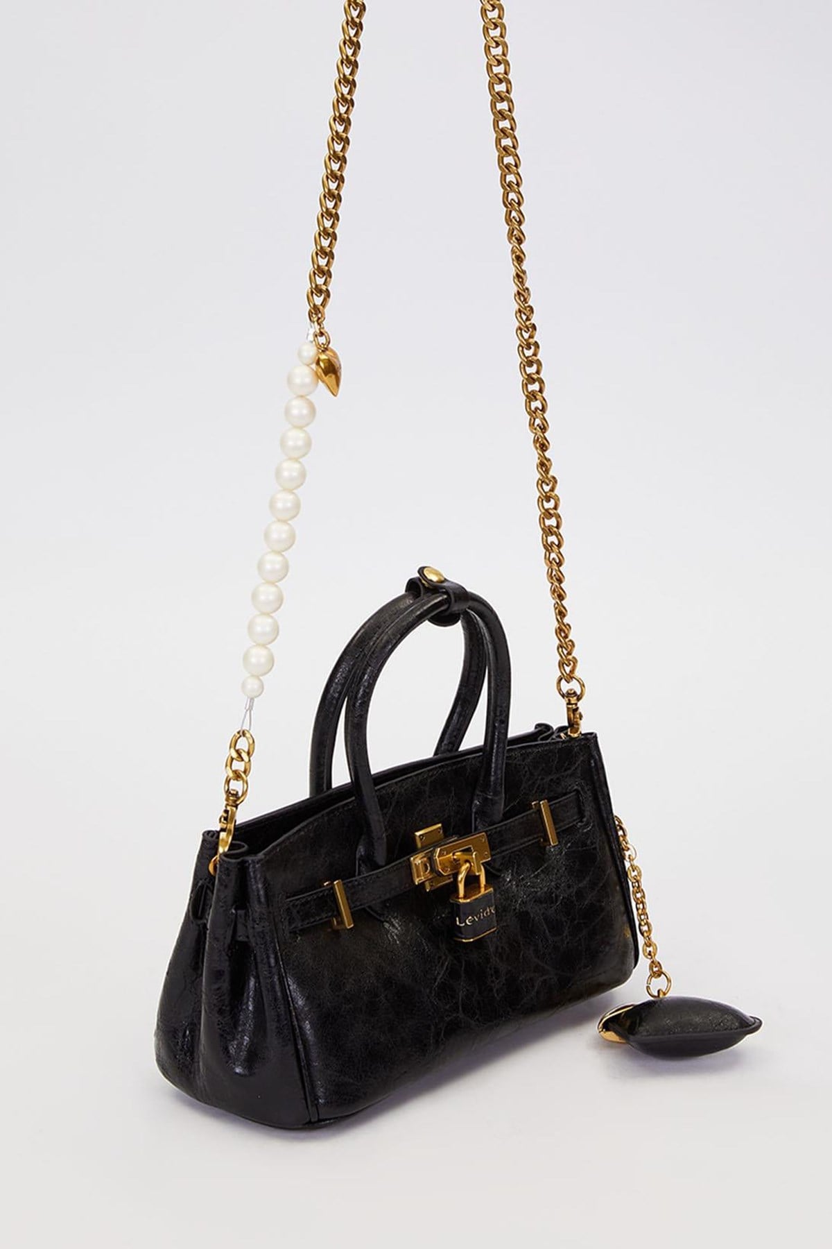 Levidor Charm Detaylı Premium Çanta 930562 Siyah