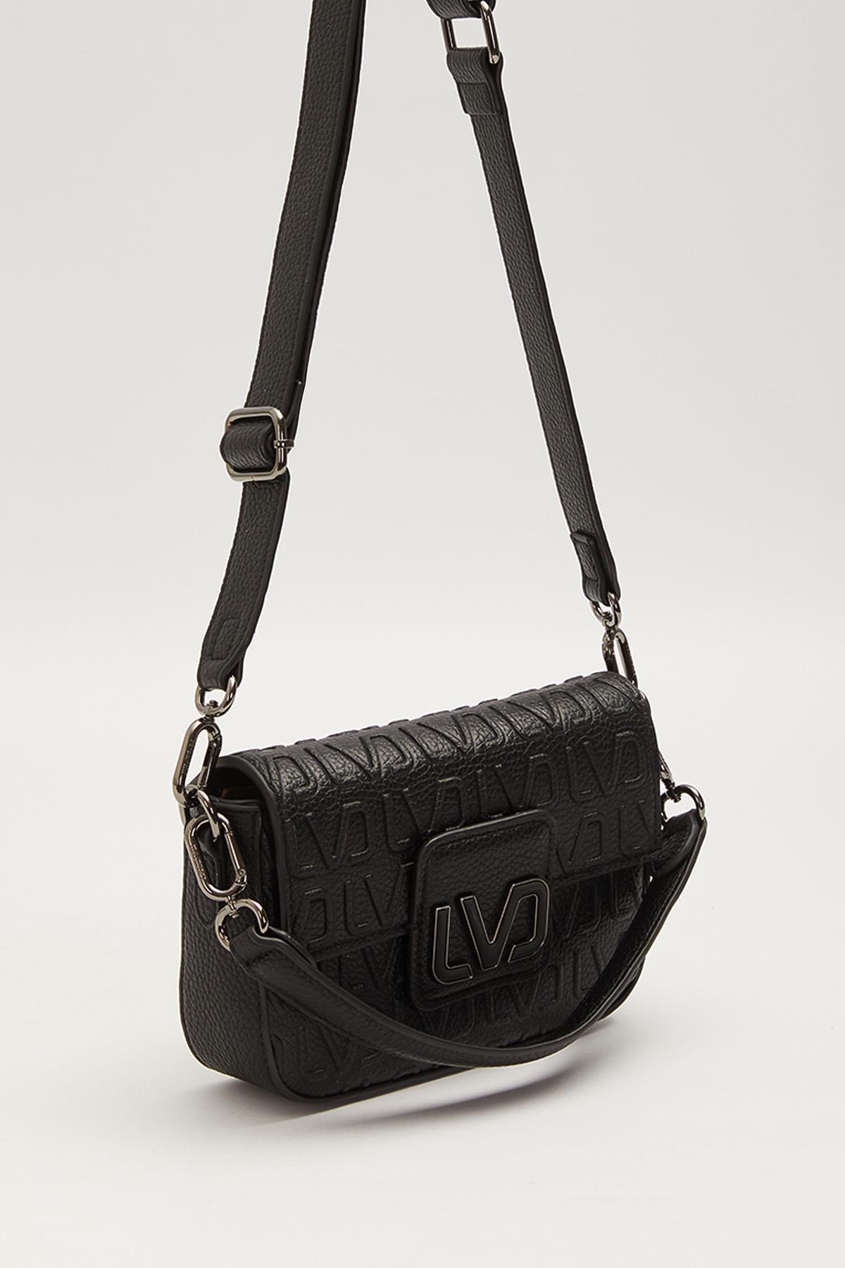 Levidor Desenli Deri Askılı Premium Çanta 930627 Siyah
