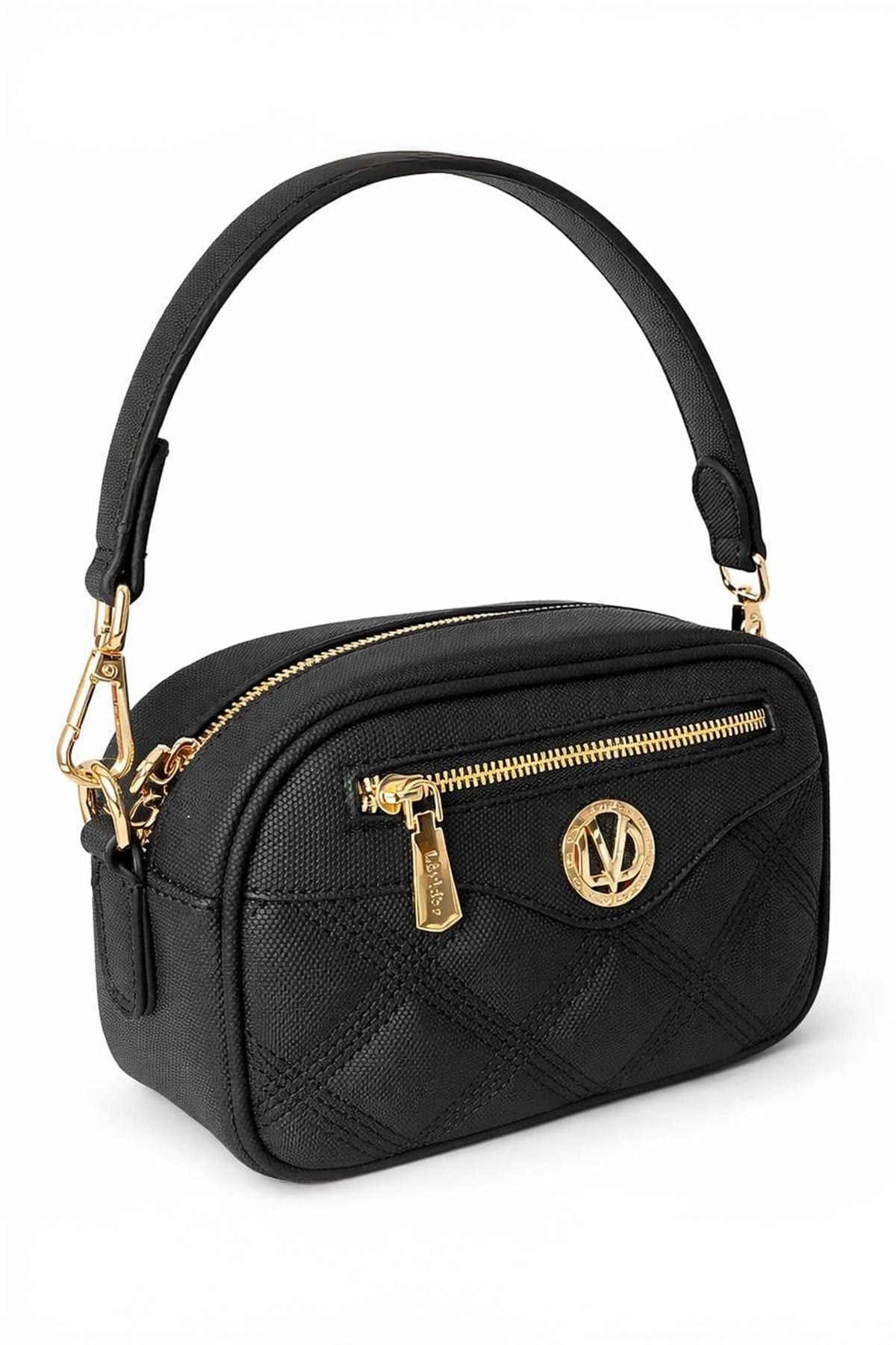 Levidor Kalın Askılı Ön Fermuar Detay 931098 Siyah