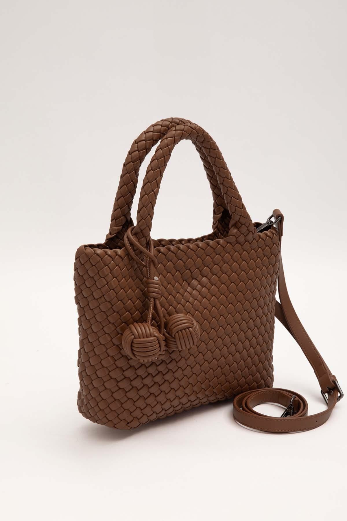 Levidor Örme Yumuşak Deri Askılı Çanta 930858 Acı Kahveerengi