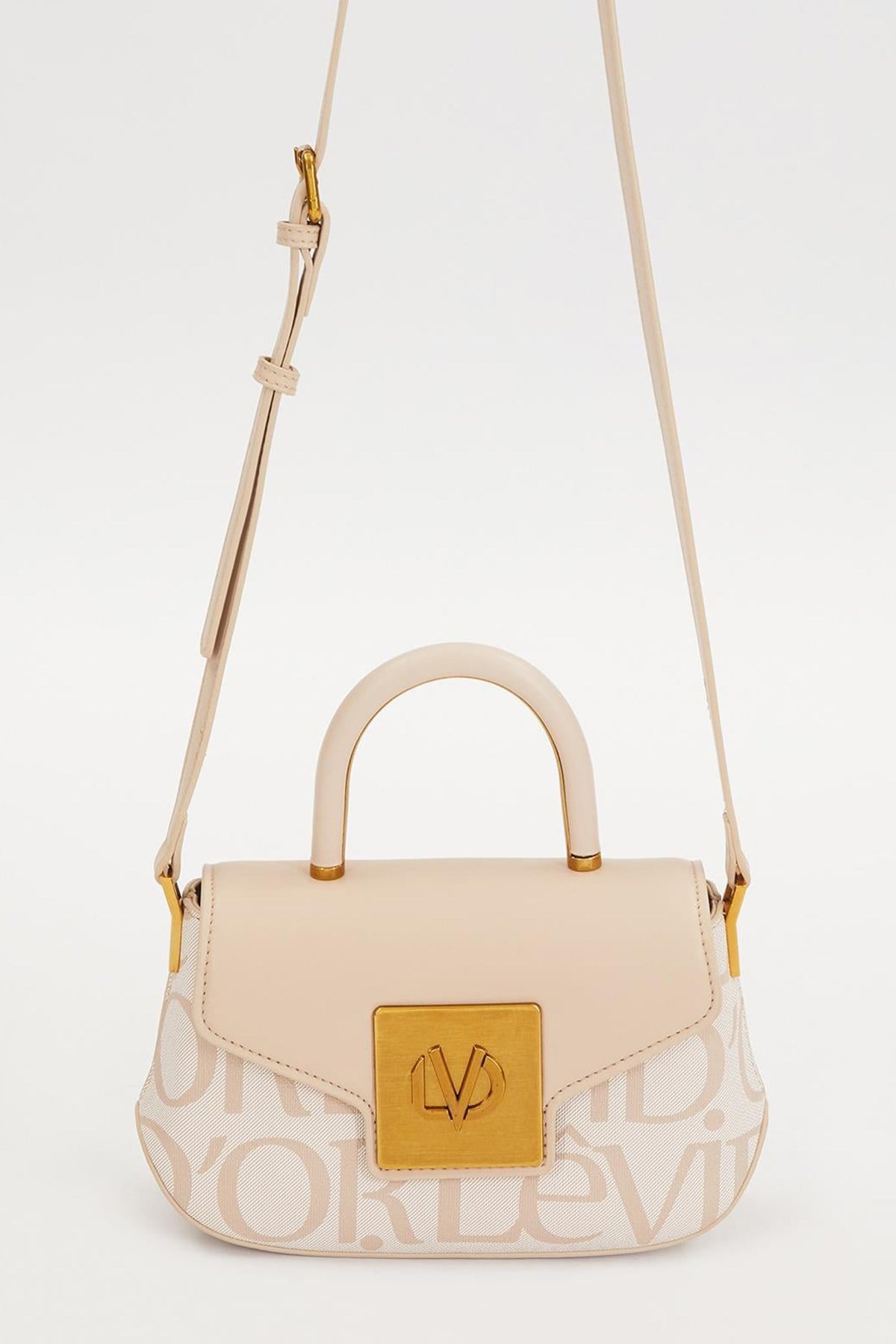 Levidor Premium Tek Askı Çıtçıt Detay Çanta 930283 Bej