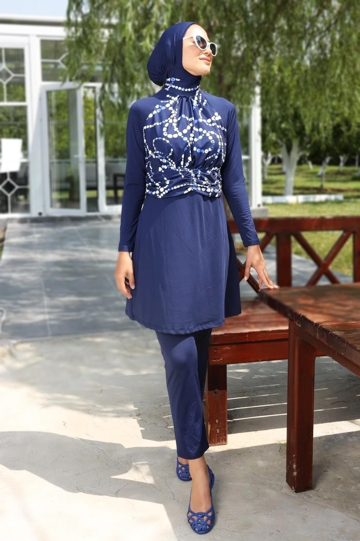 Likralı Tam Kapalı Mayo 259/02 Remsa Mayo