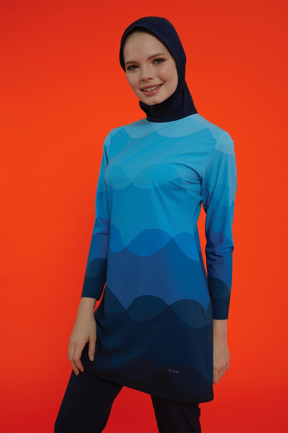 Likralı Tam Kapalı Okyanus Tesettür Mayo