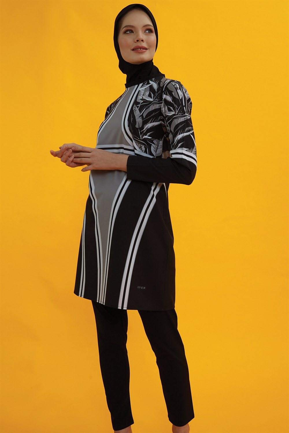 Likralı Tam Kapalı Yakamoz Tesettür Mayo S20TL017