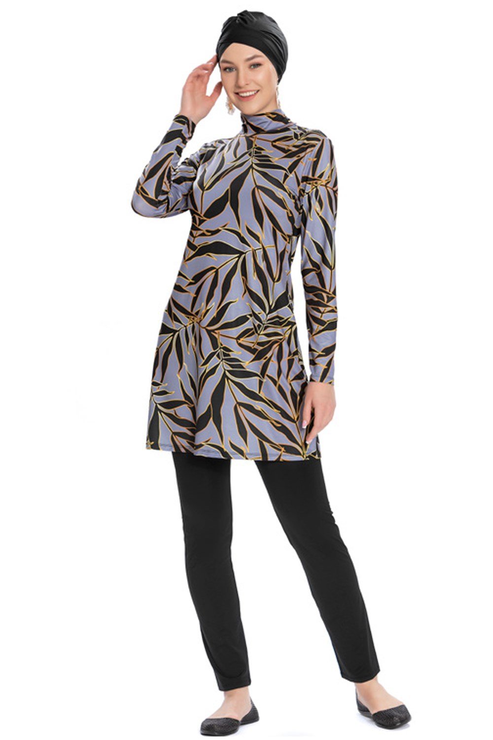 Likralı Tam Kaplı Mayo Tesettür Mayo 251/502