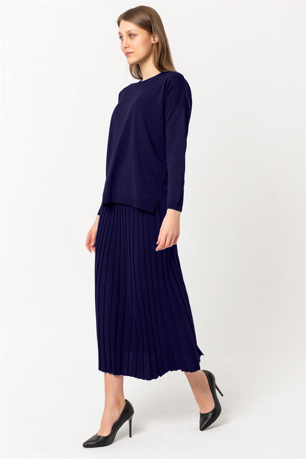 Merserize Takım Kelebek Lacivert