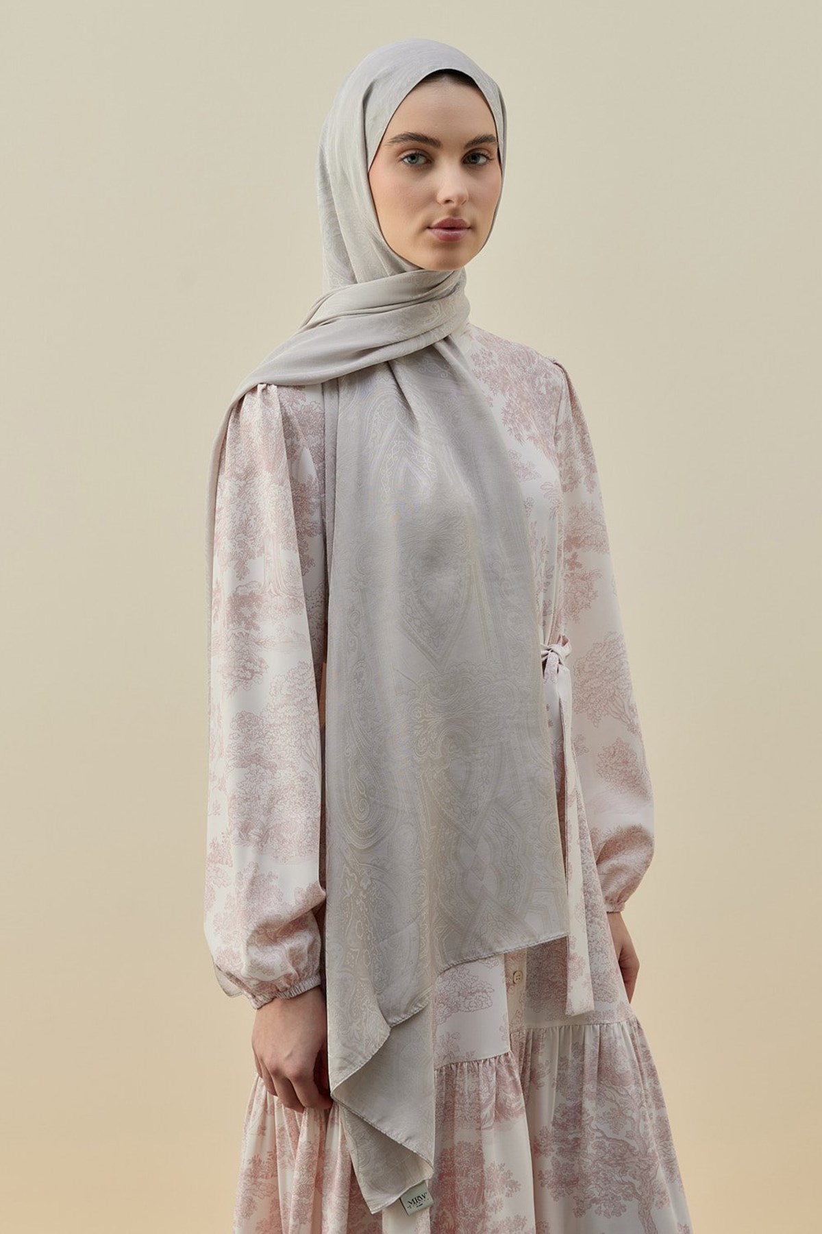 Merwish İconic kadın Şal 2605 Taş