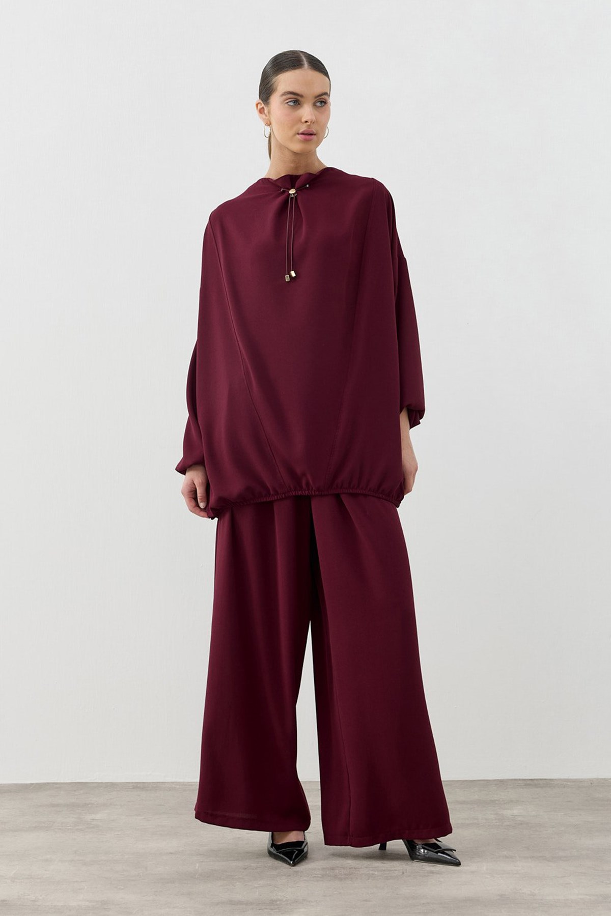Merwish Luxe Edition Takım 1687 Bordo