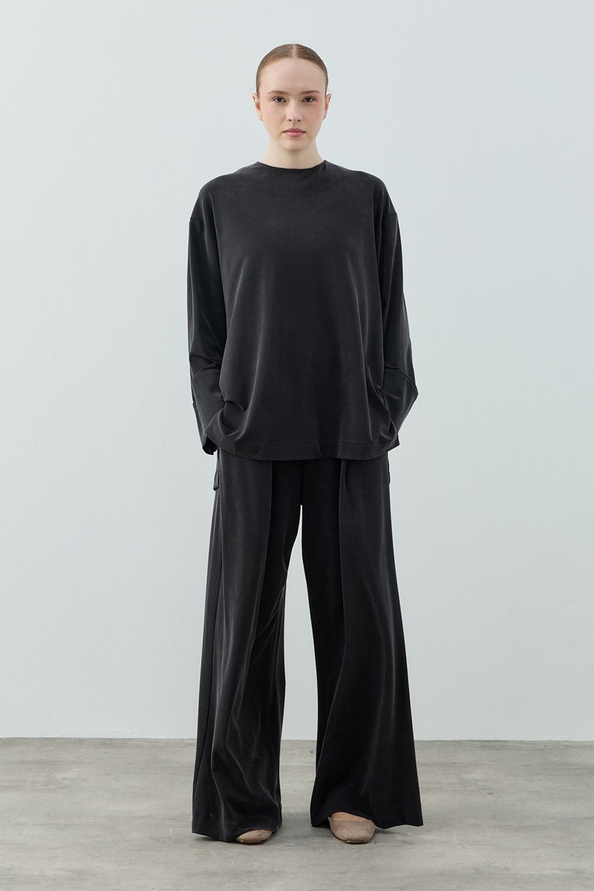 Merwish Modal Compy Takım 1646 Siyah