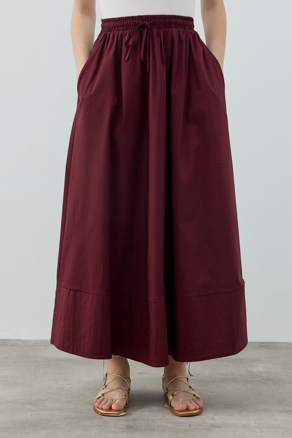 Merwish New Pop Etek 1631 Bordo