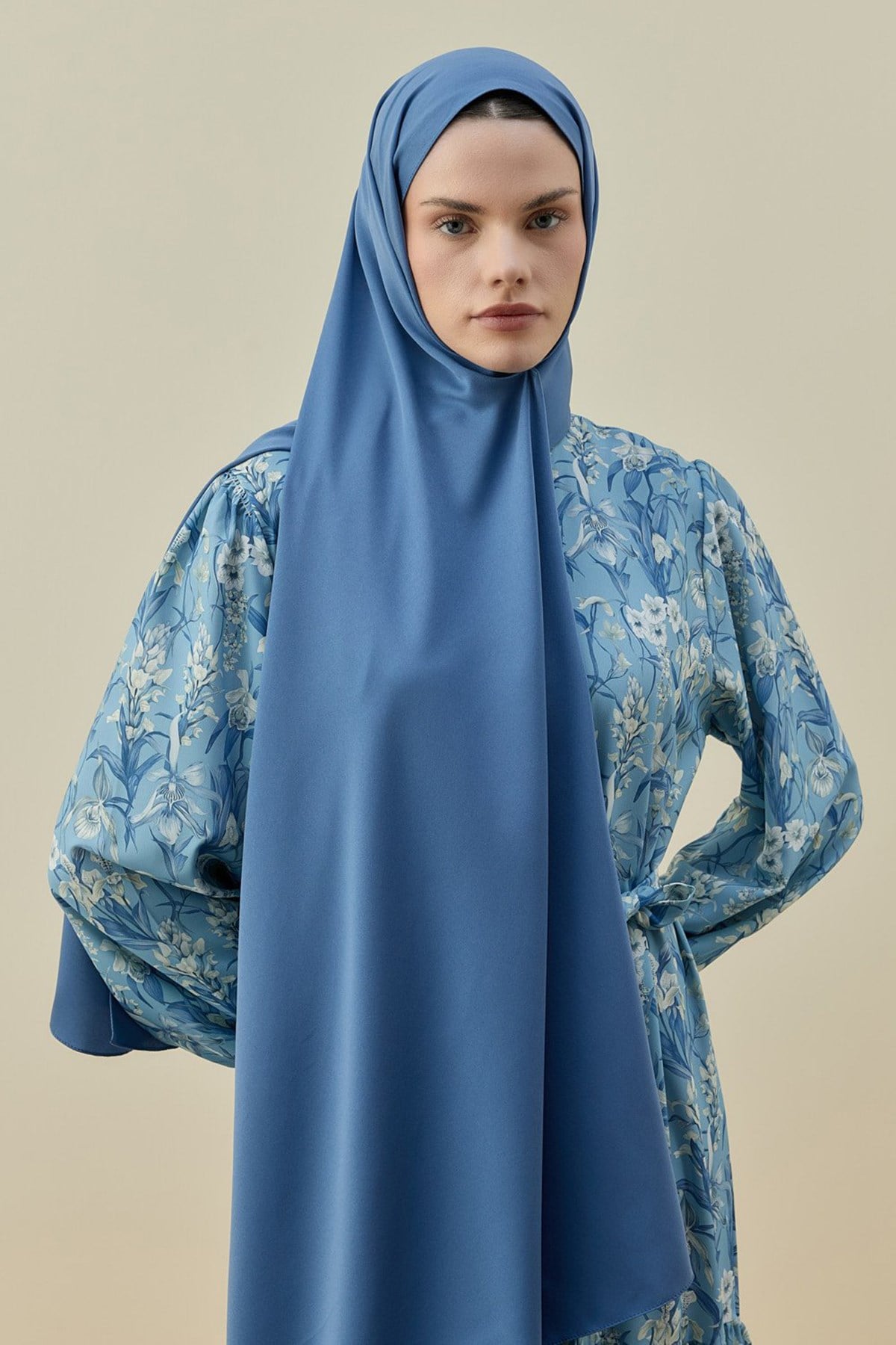 Merwish Vintage Kadın Şal 2616 İndigo