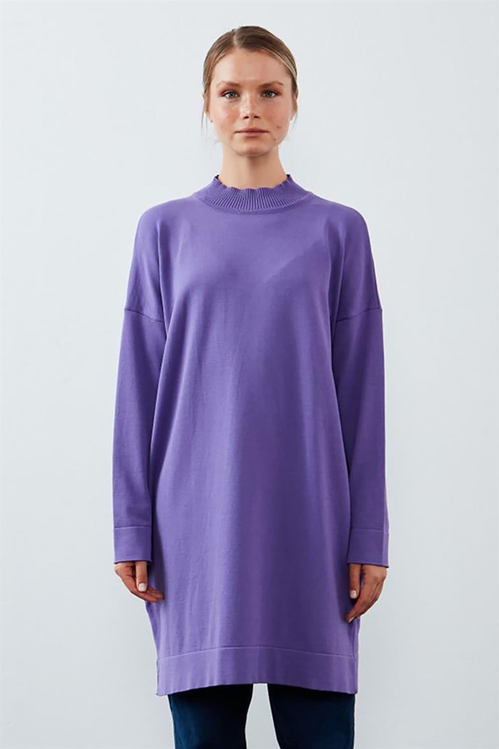Merwishop Triko Tunik Kahverengi