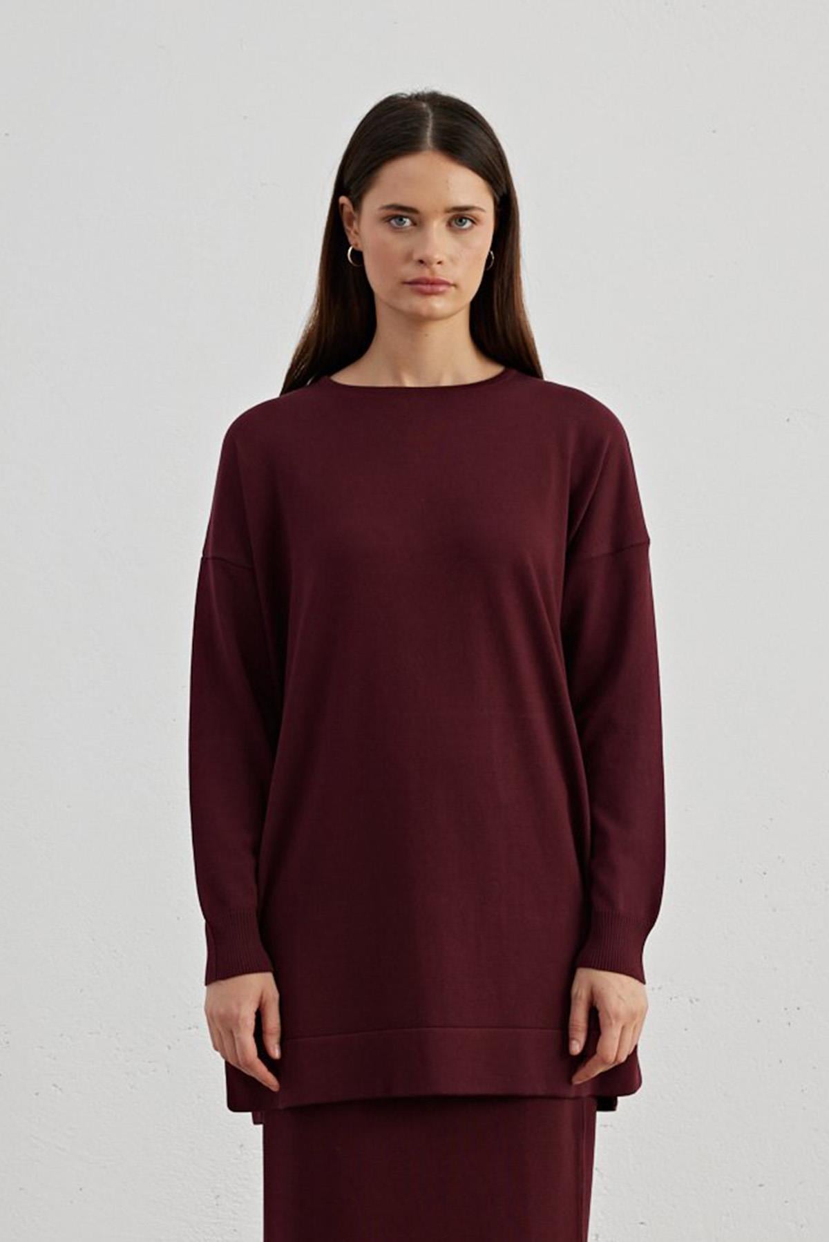 Mila Triko Tunik 701 Bordo