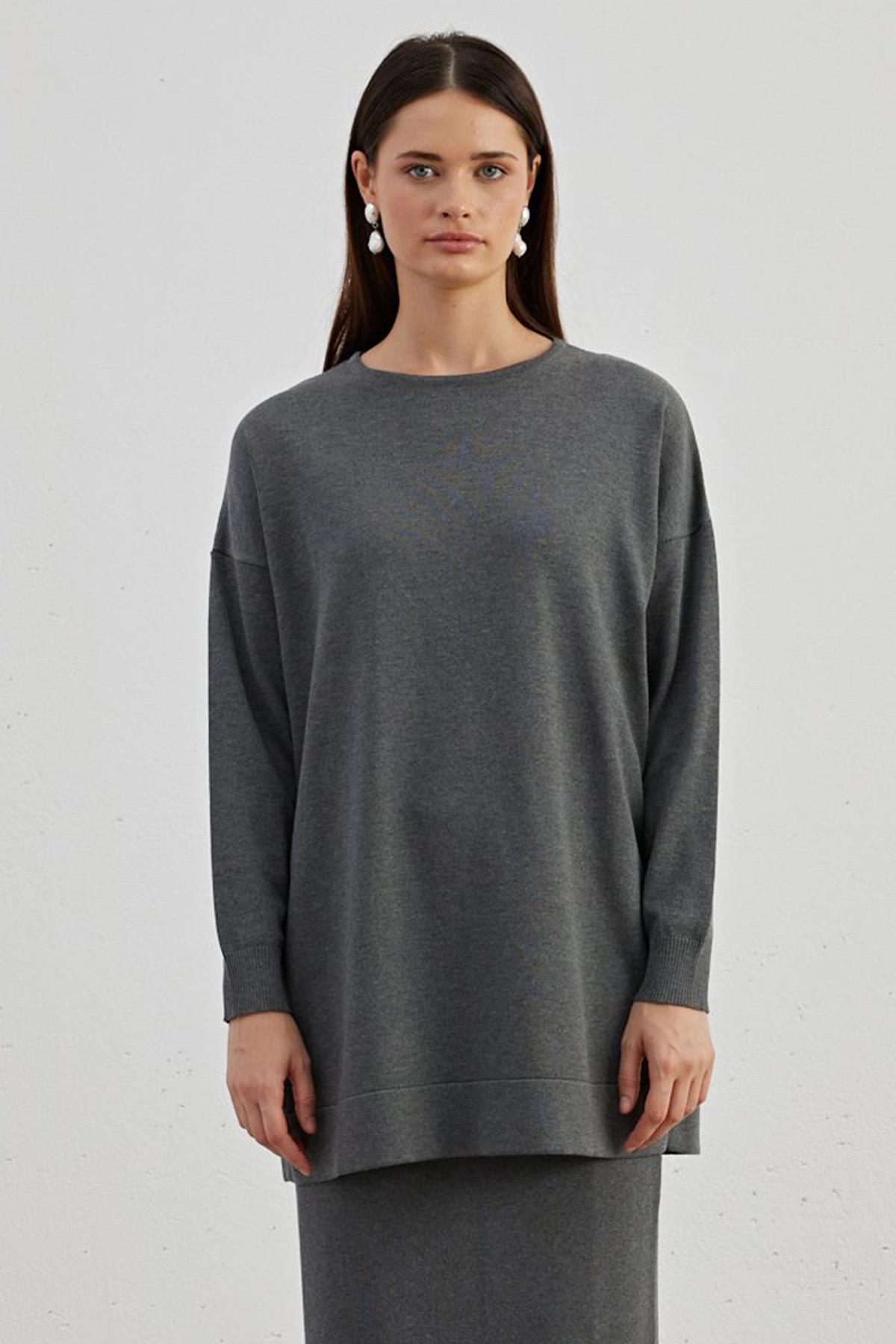 Mila Triko Tunik 701 Füme