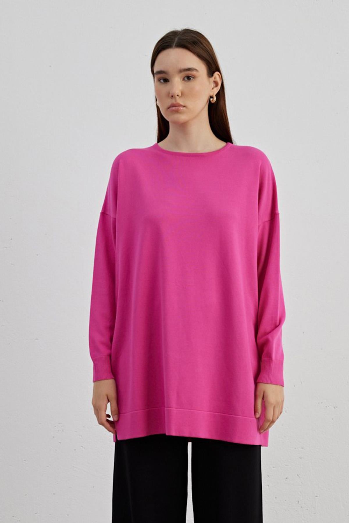 Mila Triko Tunik 701 Fuşya