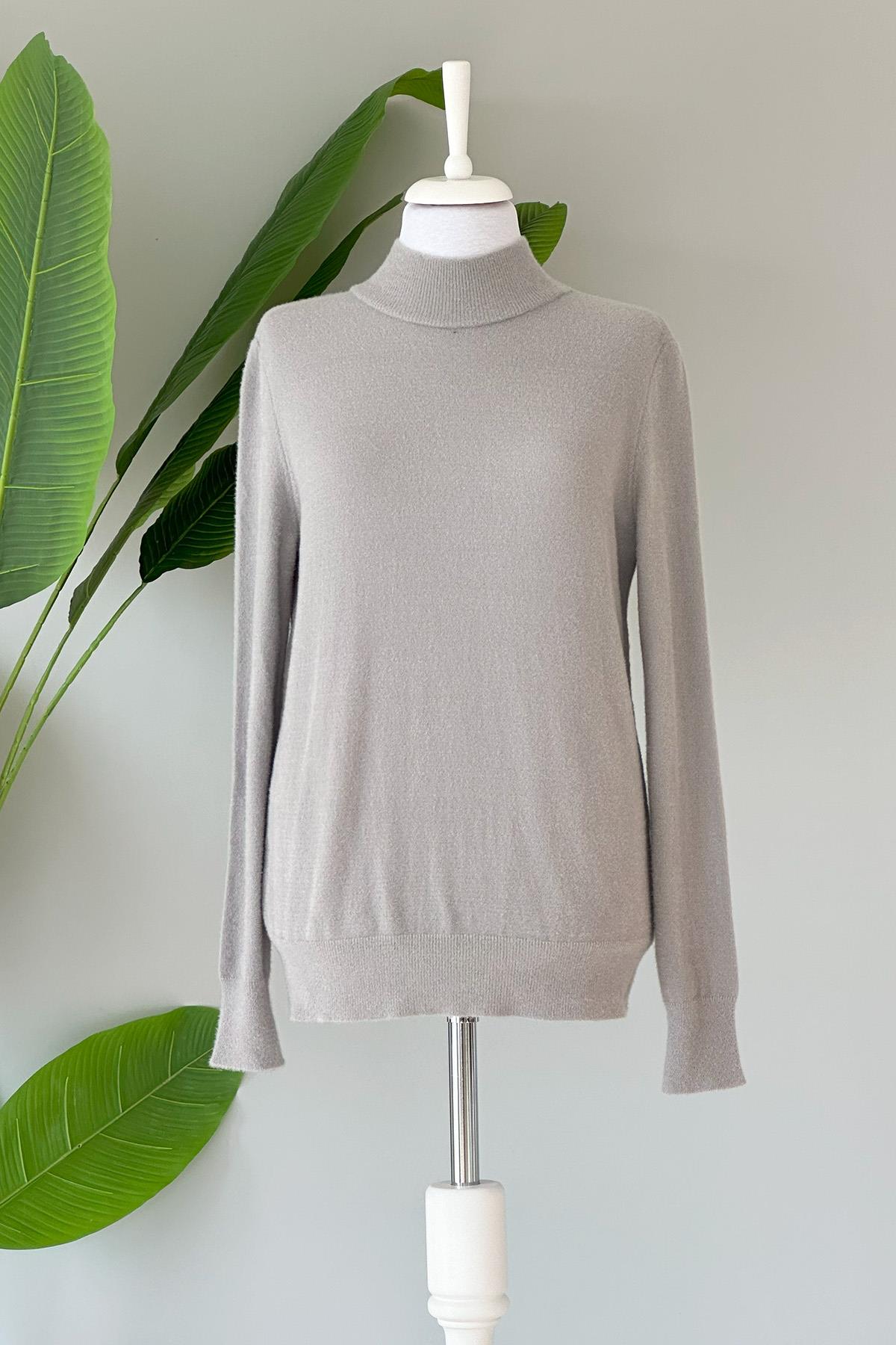 Missemramiss Agnello Midi Tunik Bluz 4225 Gri
