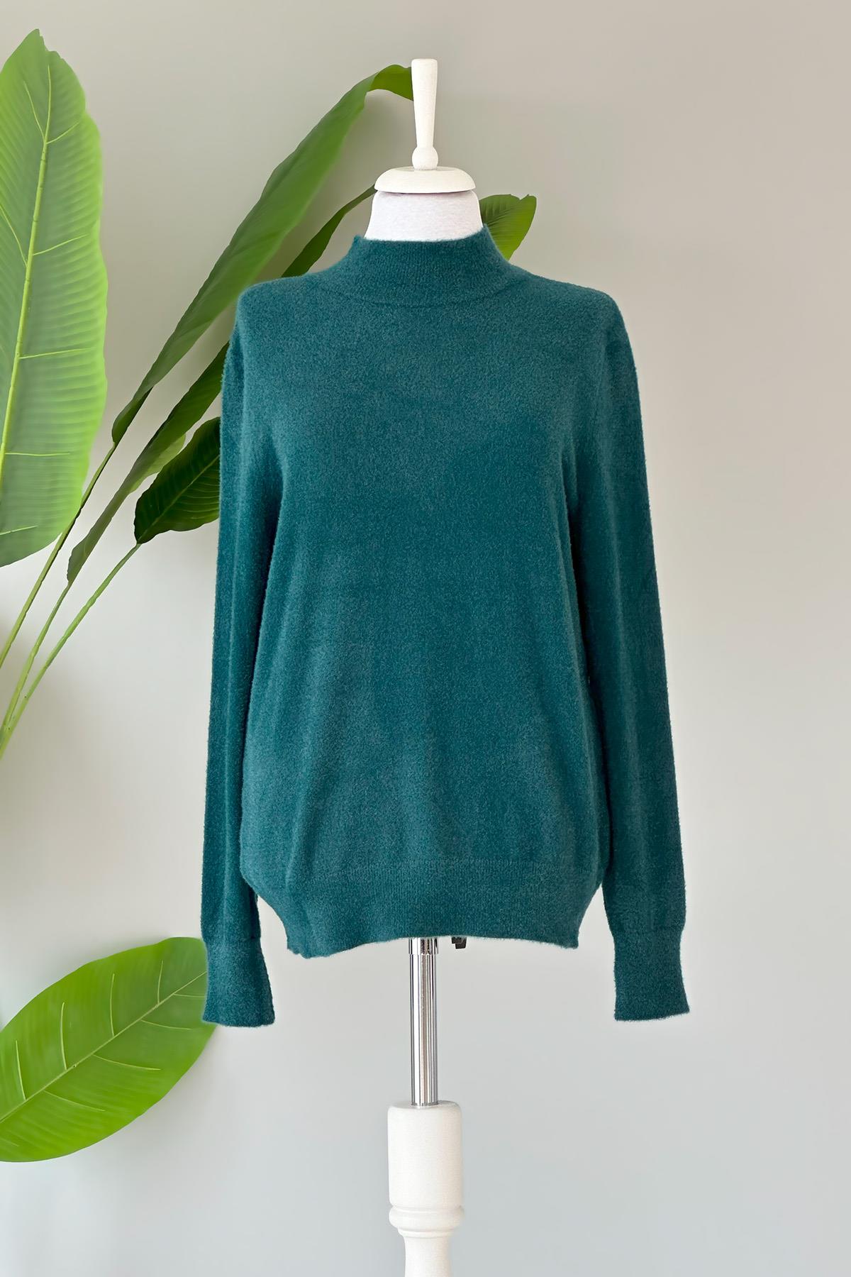 Missemramiss Agnello Midi Tunik Bluz 4225 Petrol