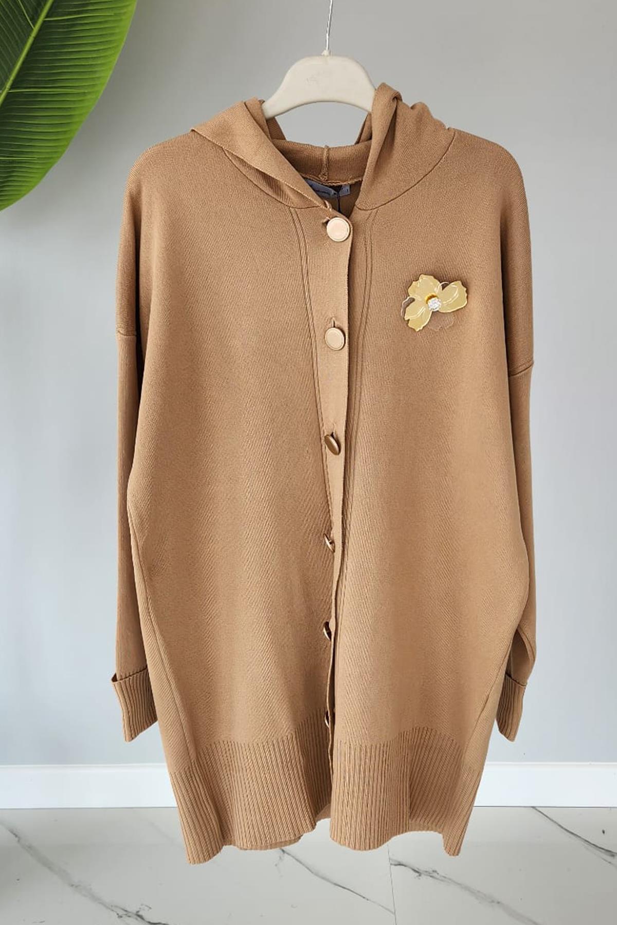 Missemramiss Berretto Pamuklu Triko Kap 4119 Camel